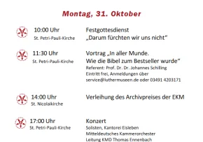 Handzettel Reformationstag 2022 | Foto: Zentrum Taufe
